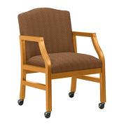 Traditional Arm Chair with Casters