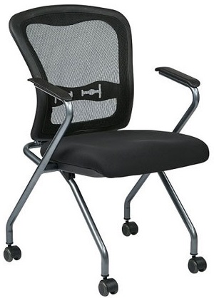 Mesh Back Training Room Or Guest Chairs, Conference Chairs With Wheels