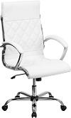White Leather Computer Chair