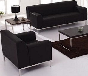 Leather Contemporary Lobby Seating