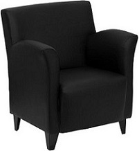 Black Leather Lounge Chair