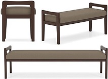 Commercial Wooden Frame Benches