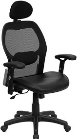 Leather and Mesh Executive Chair