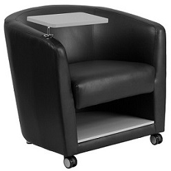 Tablet Arm Barrel Chair